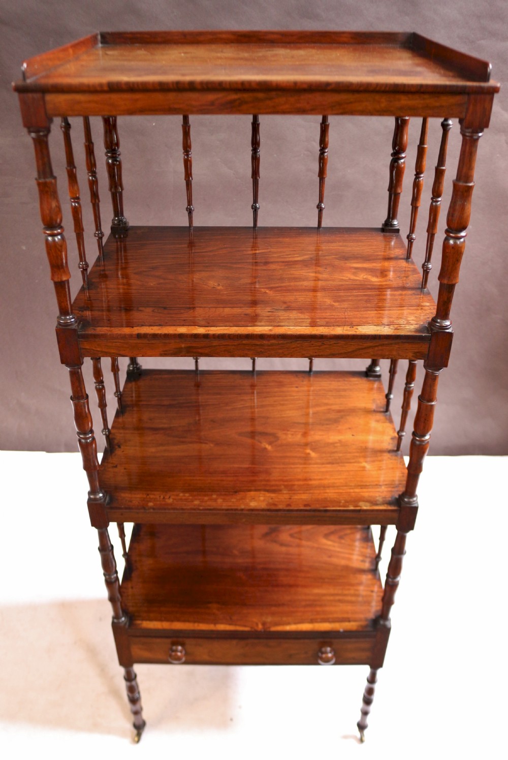 Regency Rosewood 4 Tier Whatnot View VII