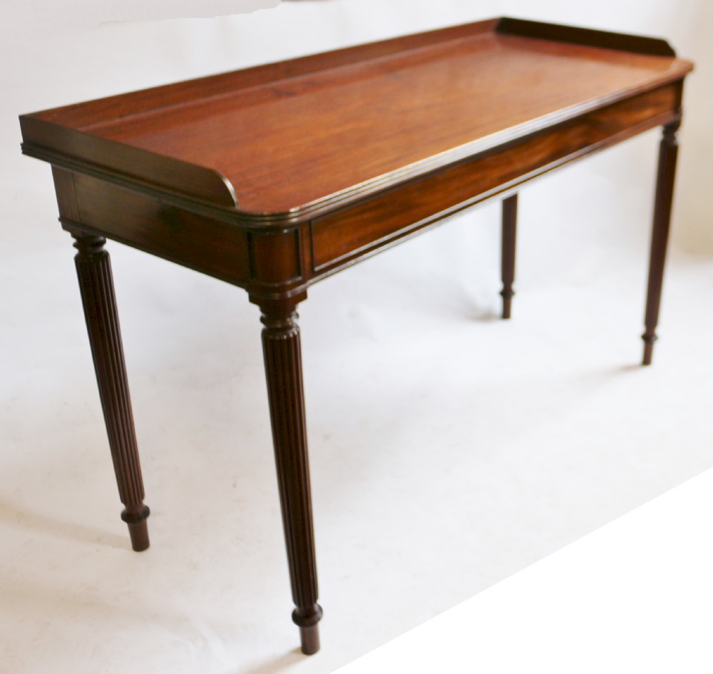 Regency Mahogany Reeded Leg Serving Table View II