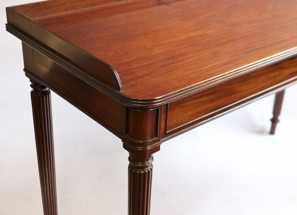 Regency Mahogany Reeded Leg Serving Table View IV