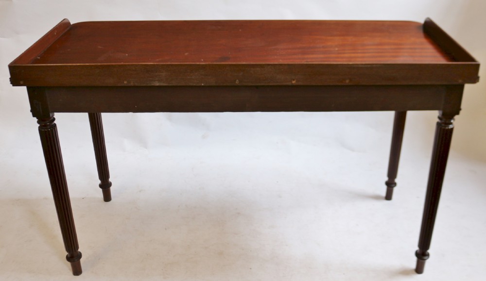 Regency Mahogany Reeded Leg Serving Table View VI