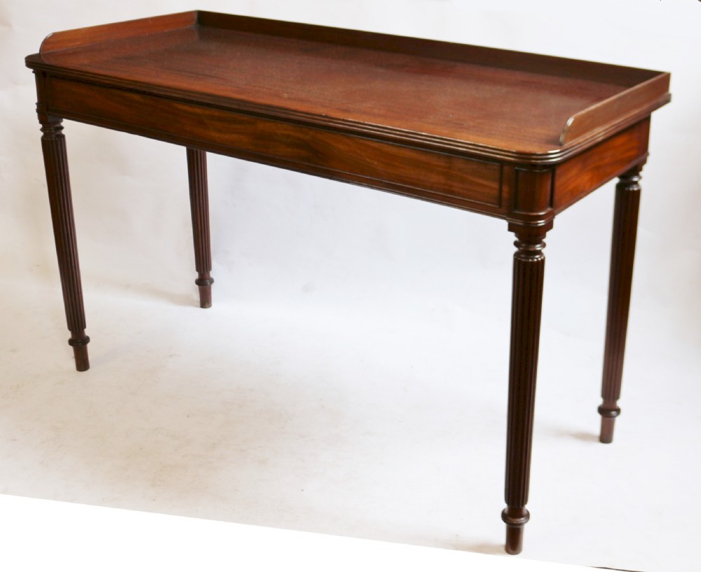 Regency Mahogany Reeded Leg Serving Table View VII