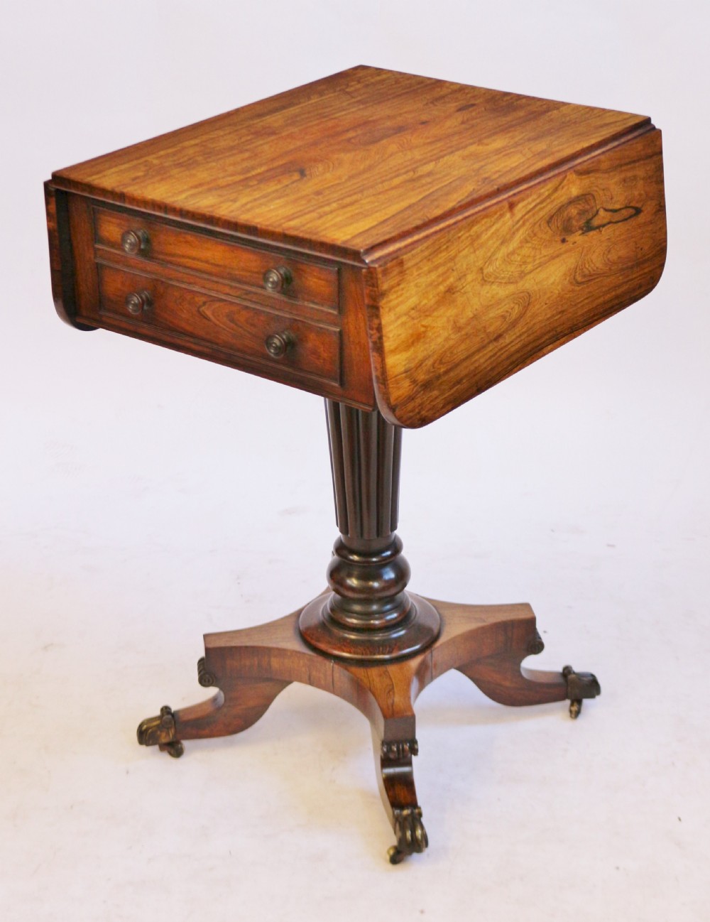 William 1V Rosewood Pedestal Dropleaf Table View III