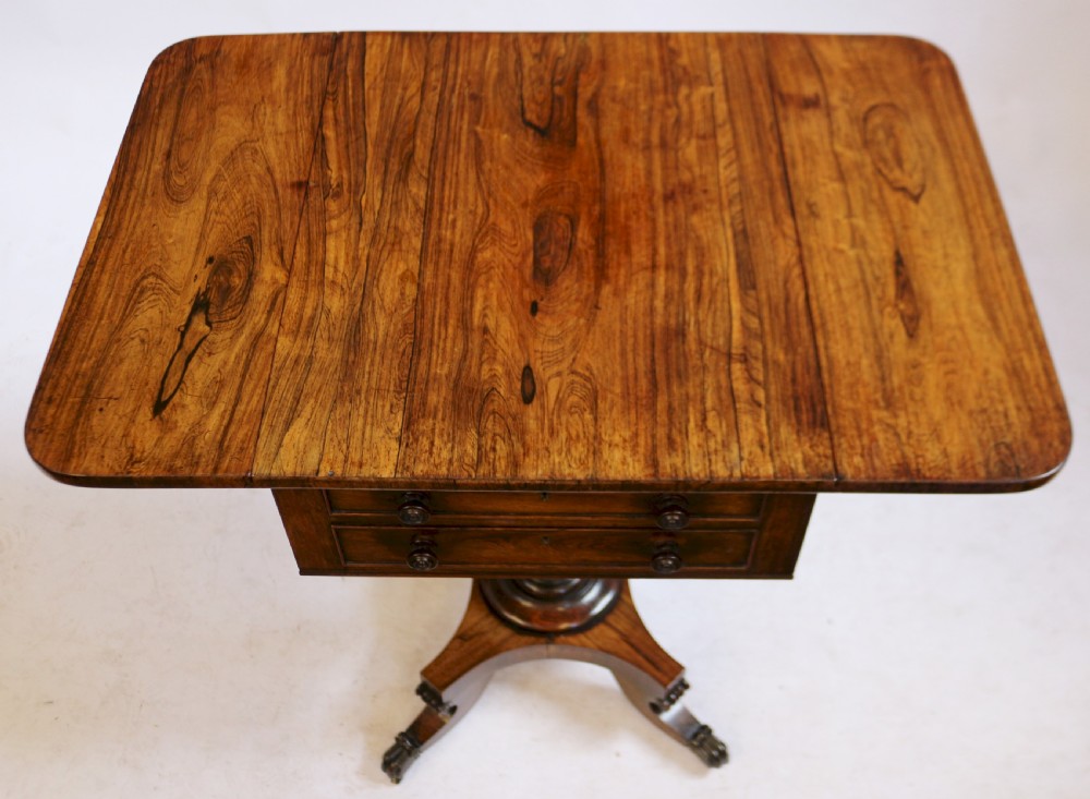 William 1V Rosewood Pedestal Dropleaf Table View V
