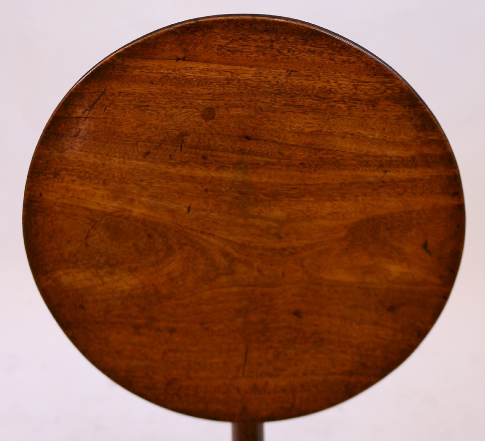 George 111 Mahogany Round Tilt Top Tripod Table View IV