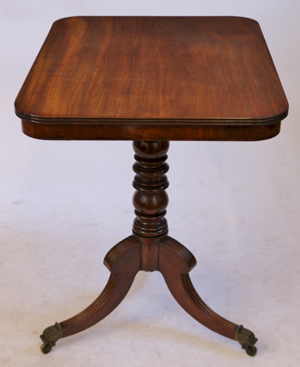 George 1V Mahogany Oblong Tilt Top Tripod Table