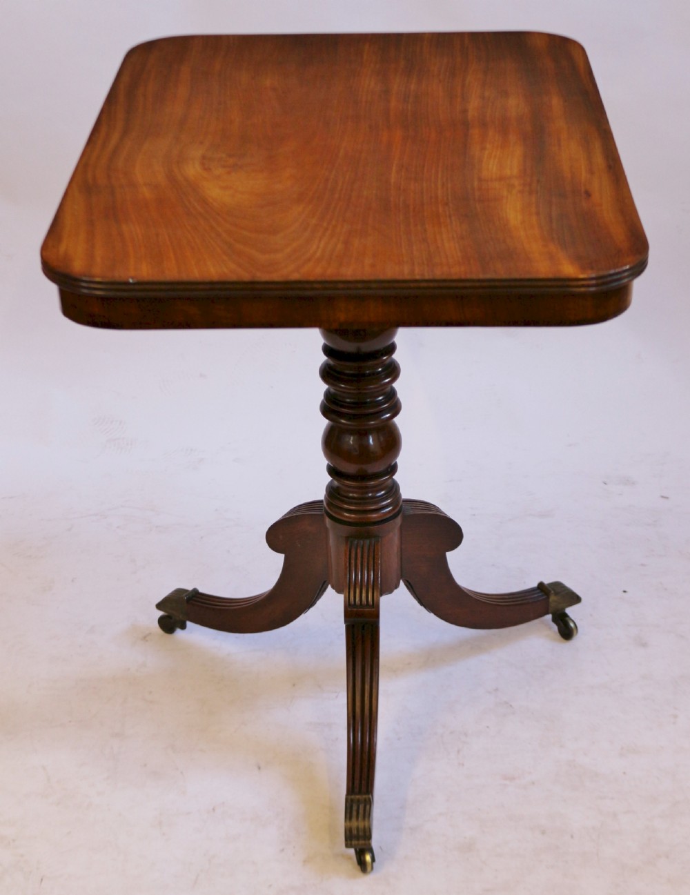George 1V Mahogany Oblong Tilt Top Tripod Table View II