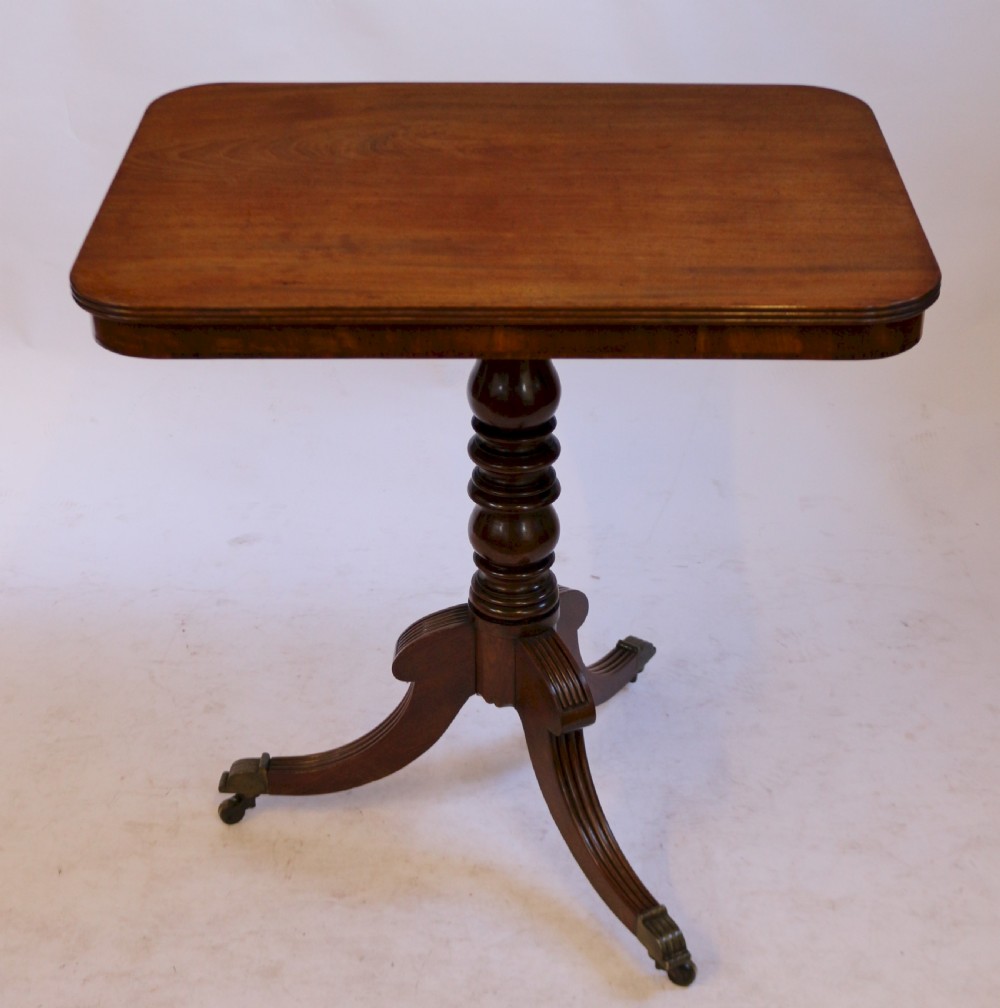 George 1V Mahogany Oblong Tilt Top Tripod Table View III