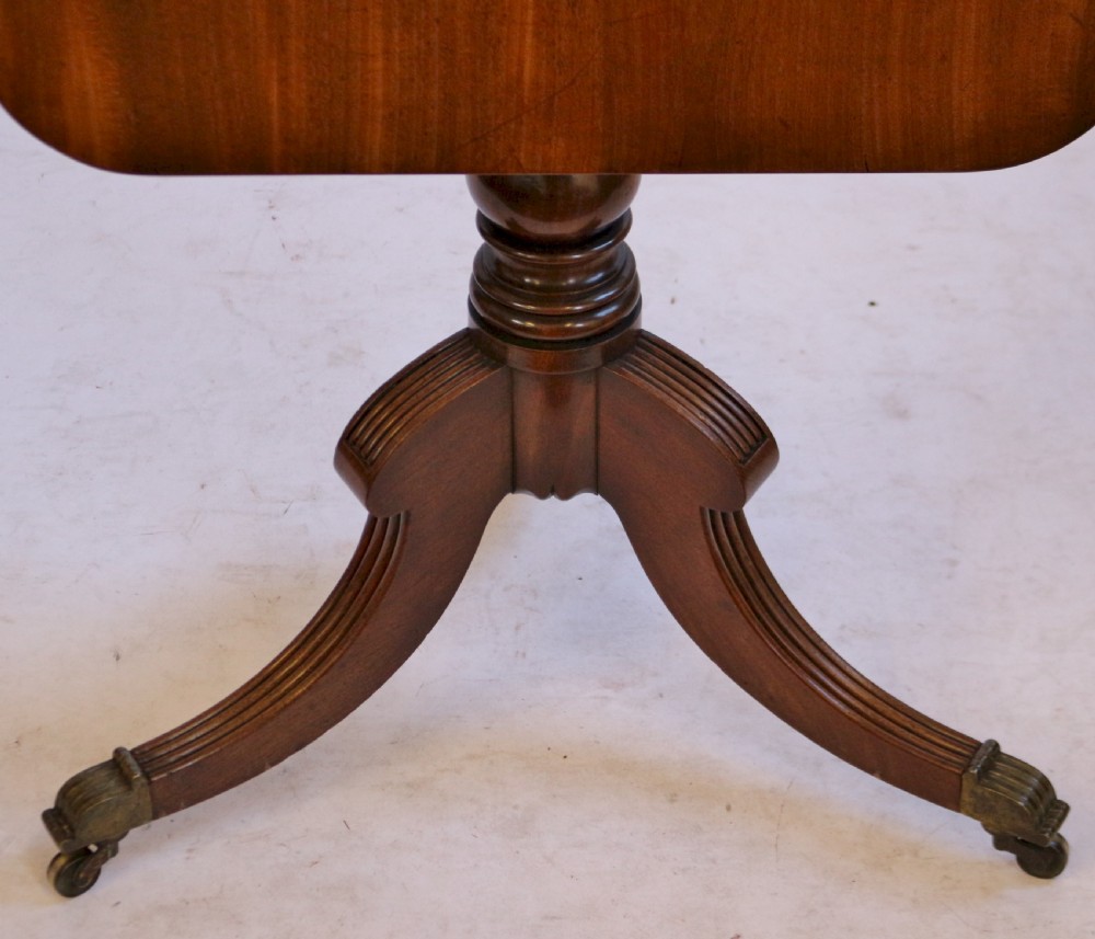 George 1V Mahogany Oblong Tilt Top Tripod Table View VII