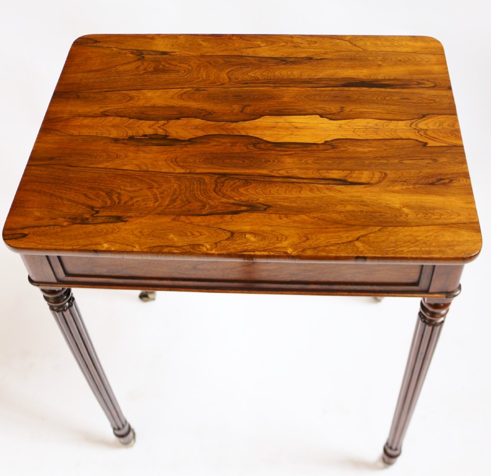 Regency Rosewood 1 Drawer Lamp Side Table View IV