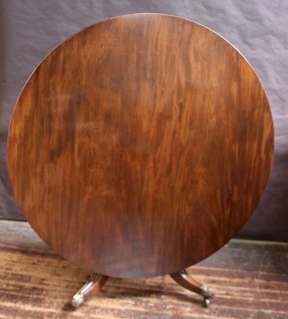 Regency Mahogany Large Round Tilt Top Dining Table View II