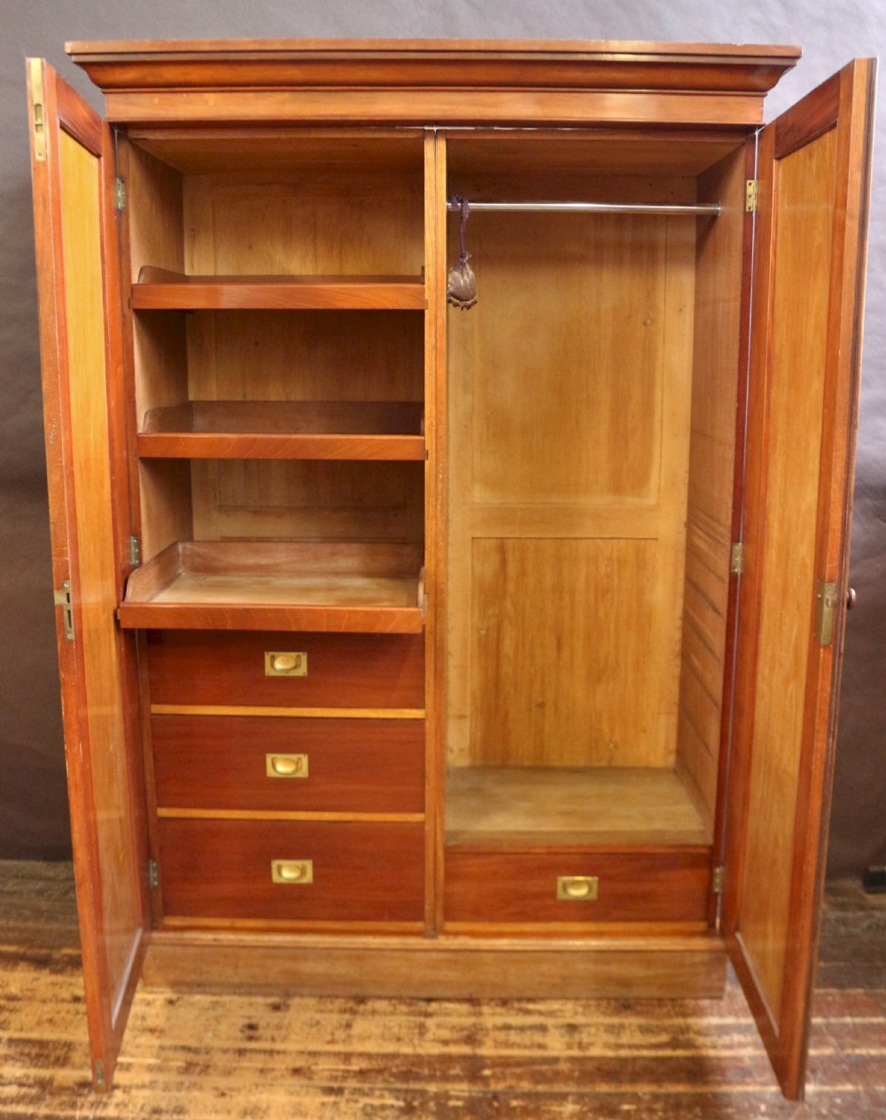 Early Victorian Mahogany 2 Door Wardrobe View II