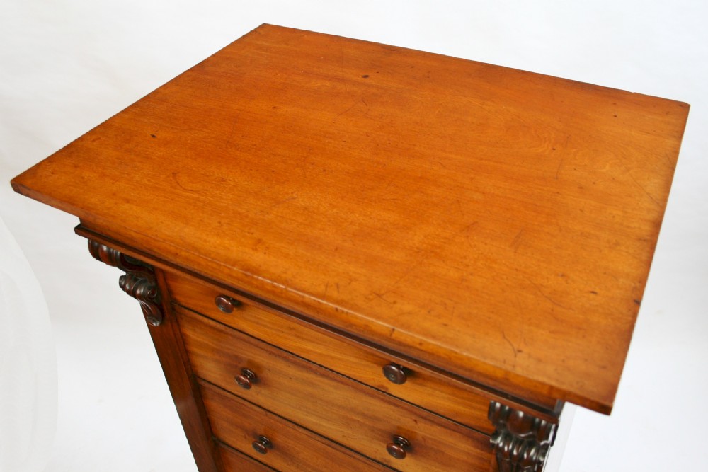 Victorian Large Mahogany 7 Drawer Wellington Chest View VII