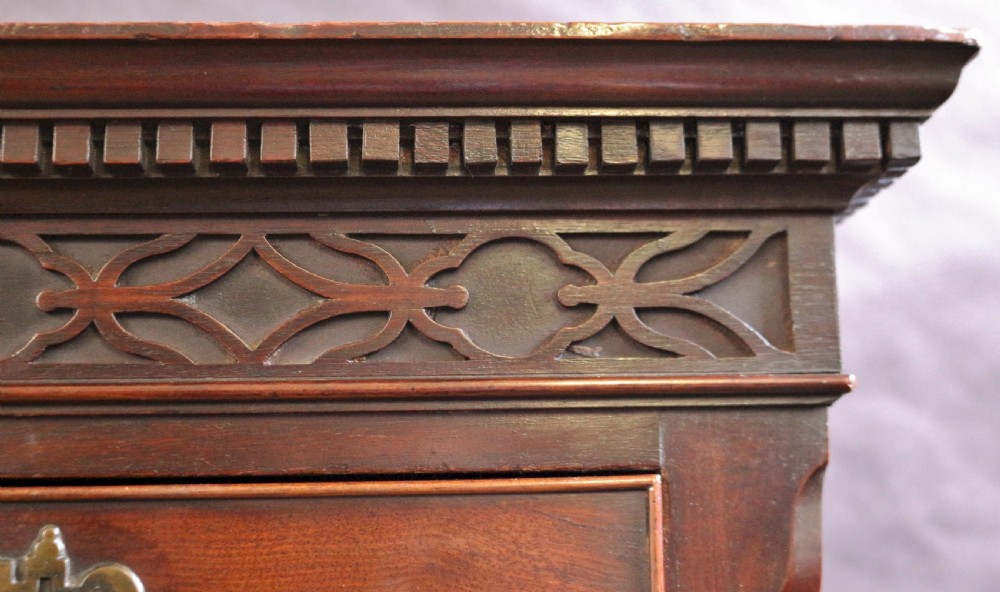 Fine George 111 Mahogany Tallboy Chest on Chest View XI