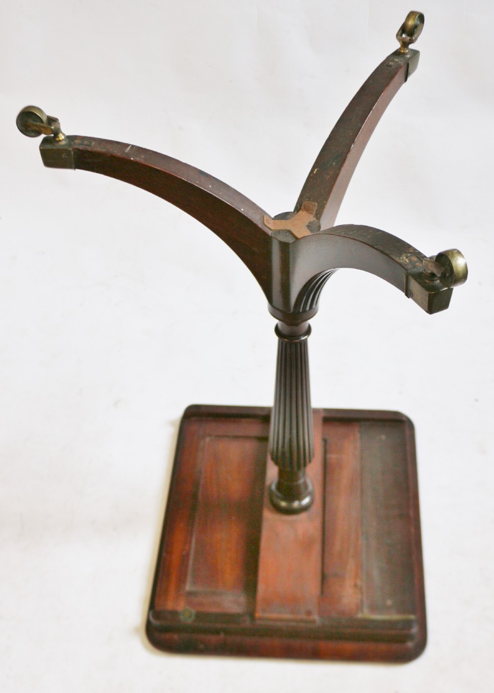 Regency Mahogany Tripod Table with Slide Out Upstand View VIII