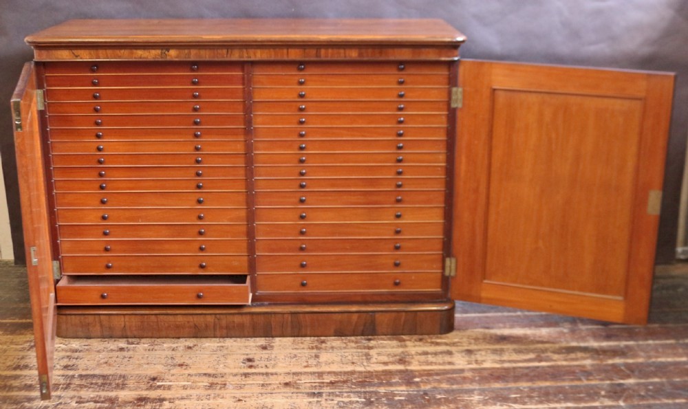 William 1V Rosewood Fine Quality 32 Drawer Collectors Cabinet View V