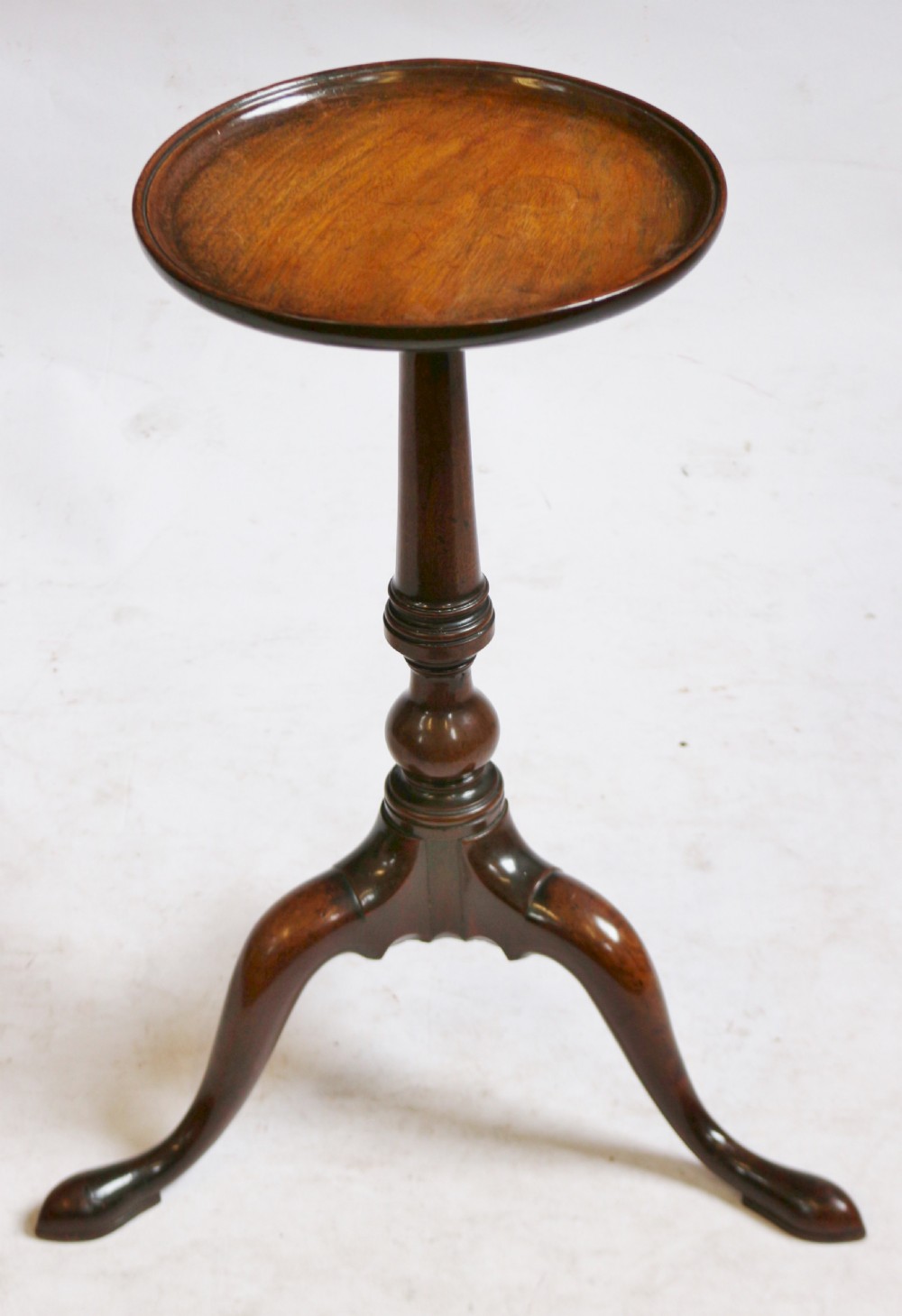 George 111 Mahogany Dish Top Tripod Kettle Stand View II