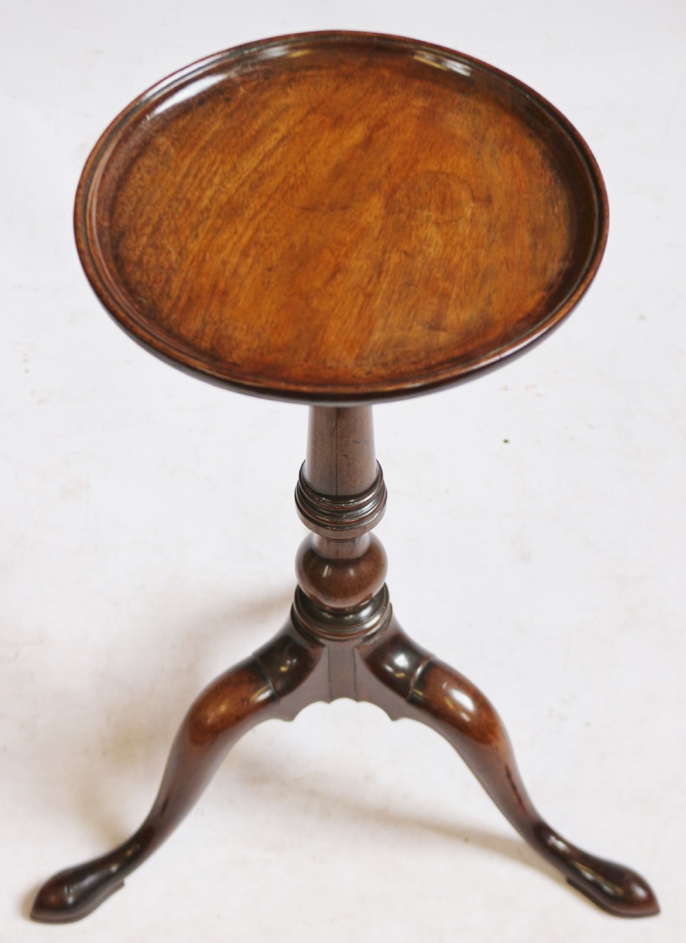 George 111 Mahogany Dish Top Tripod Kettle Stand View III