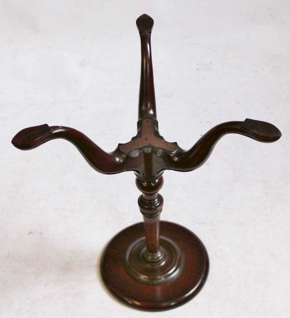 George 111 Mahogany Dish Top Tripod Kettle Stand View IV
