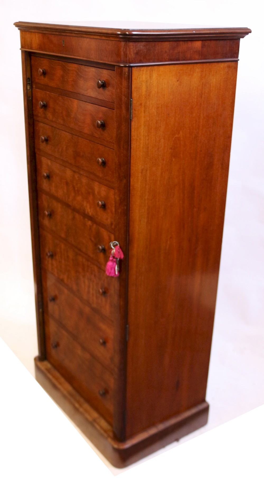 Good Quality Victorian Mahogany 8 Drawer Wellington Chest View VI