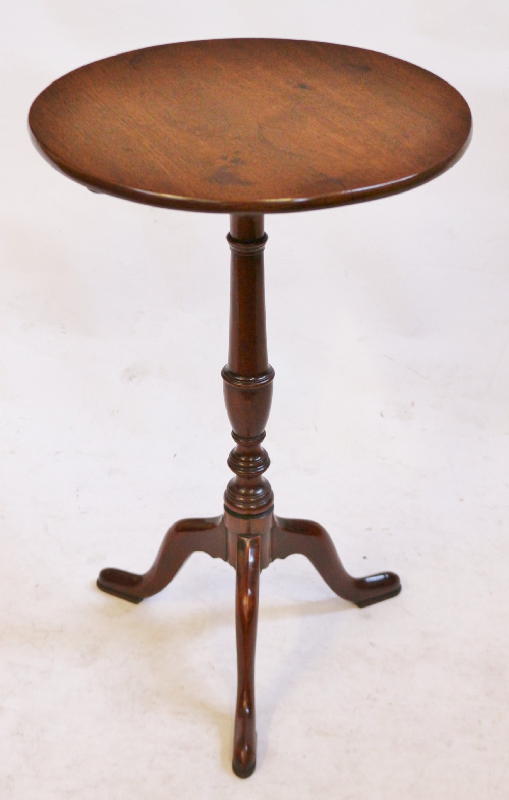 George 111 Mahogany Tilt Top Round Wine Table View II