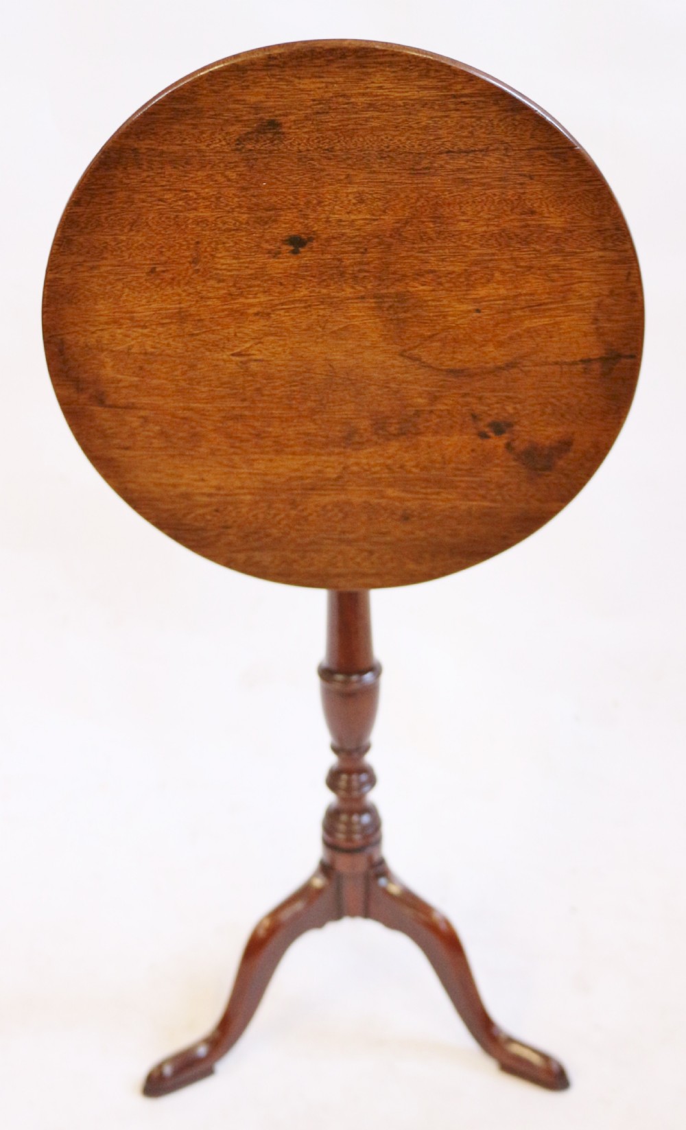 George 111 Mahogany Tilt Top Round Wine Table View III