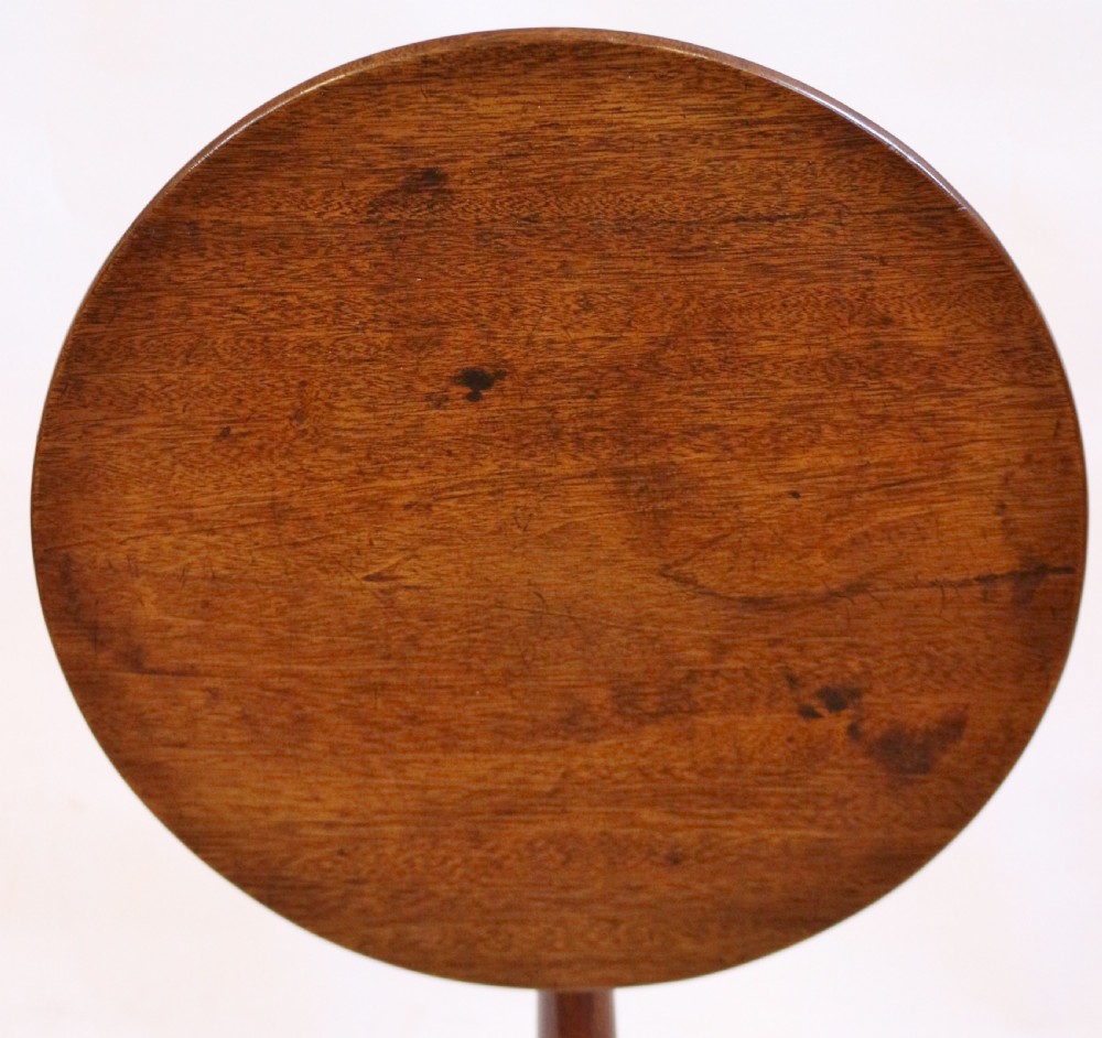 George 111 Mahogany Tilt Top Round Wine Table View IV