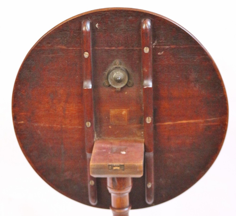 George 111 Mahogany Tilt Top Round Wine Table View VI