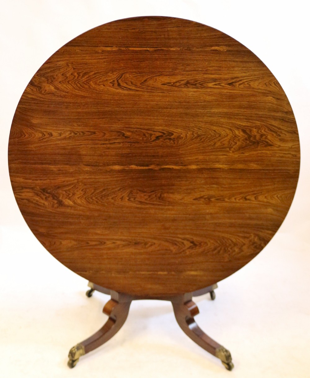 Regency Rosewood Circular Centre Table View III