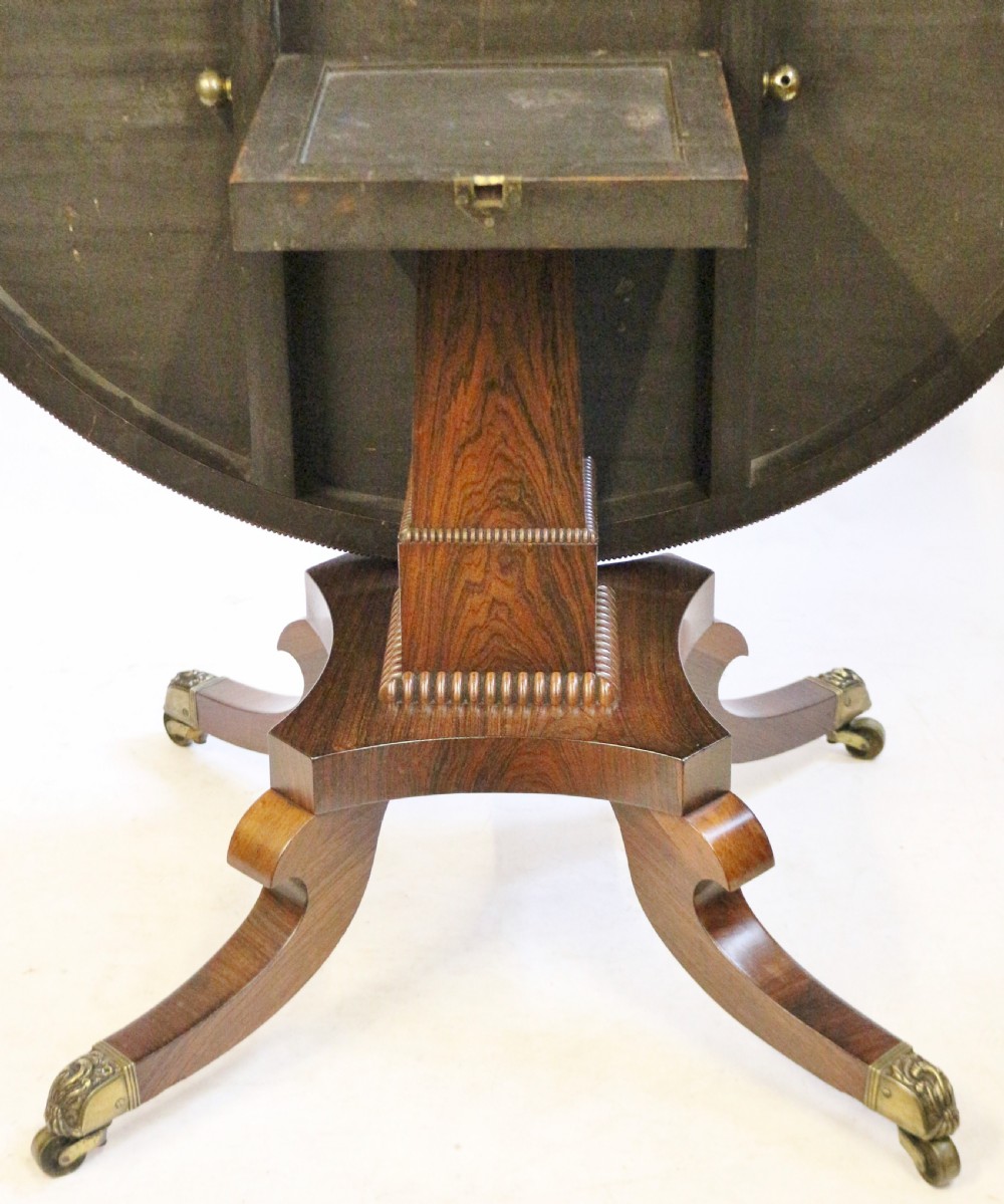 Regency Rosewood Circular Centre Table View V