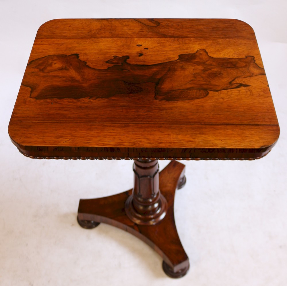 William !V Rosewood Oblong Pedestal Wine Table View II