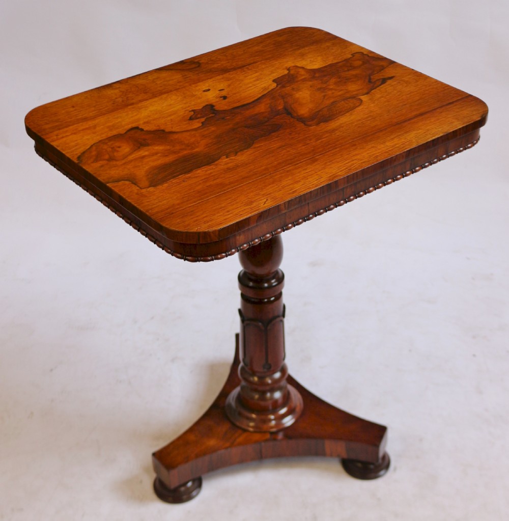 William !V Rosewood Oblong Pedestal Wine Table View IV