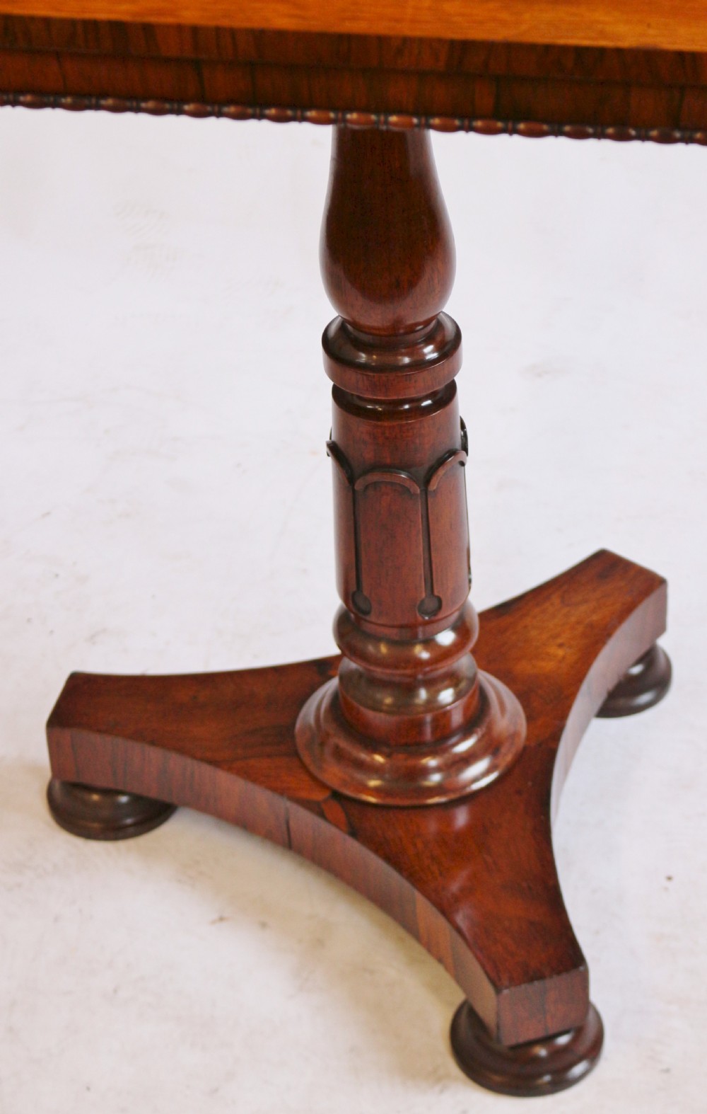 William !V Rosewood Oblong Pedestal Wine Table View VI