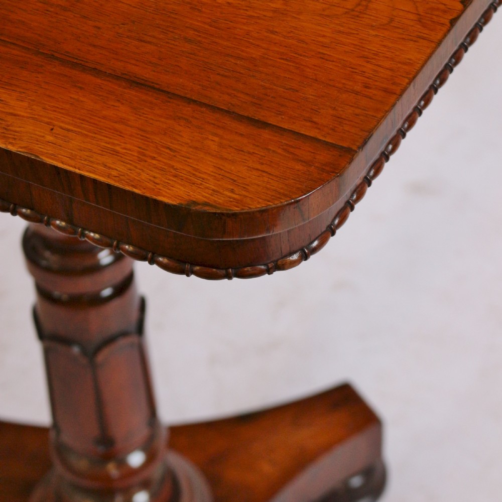 William !V Rosewood Oblong Pedestal Wine Table View VII