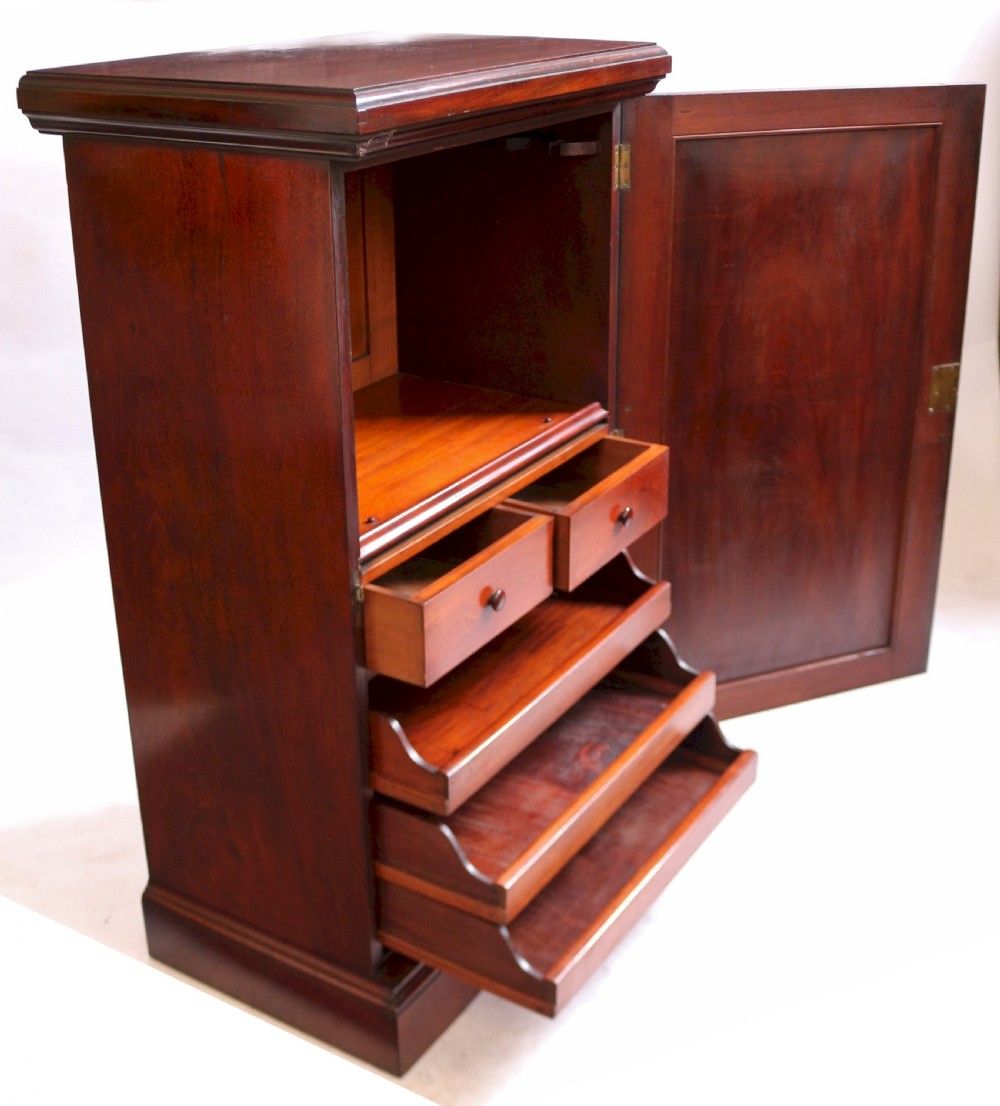 Victorian Mahogany Single Door Cupboard by Holland & Sons. View IV