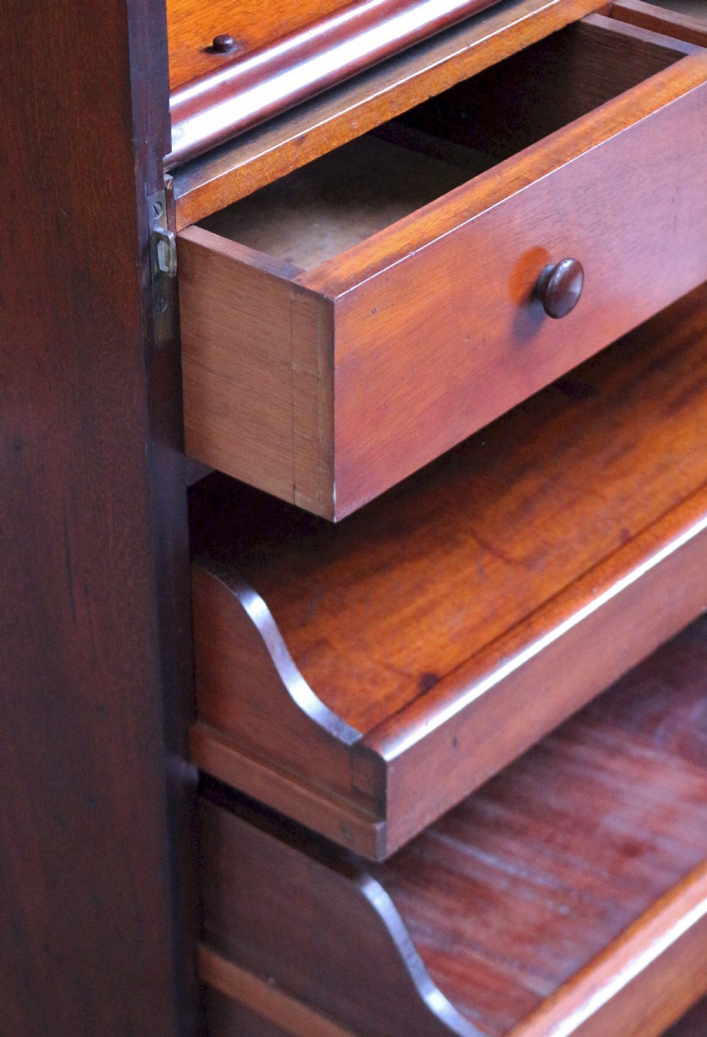 Victorian Mahogany Single Door Cupboard by Holland & Sons. View IX