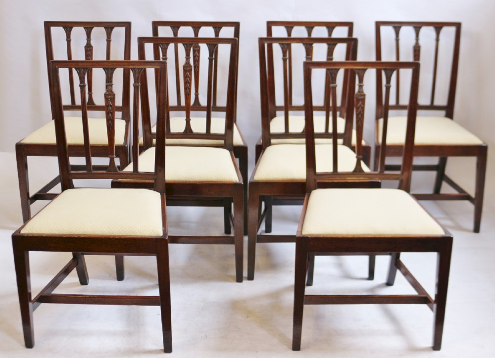 George 111 Mahogany Set of 8 'Hepplewhite' Single Chairs View II