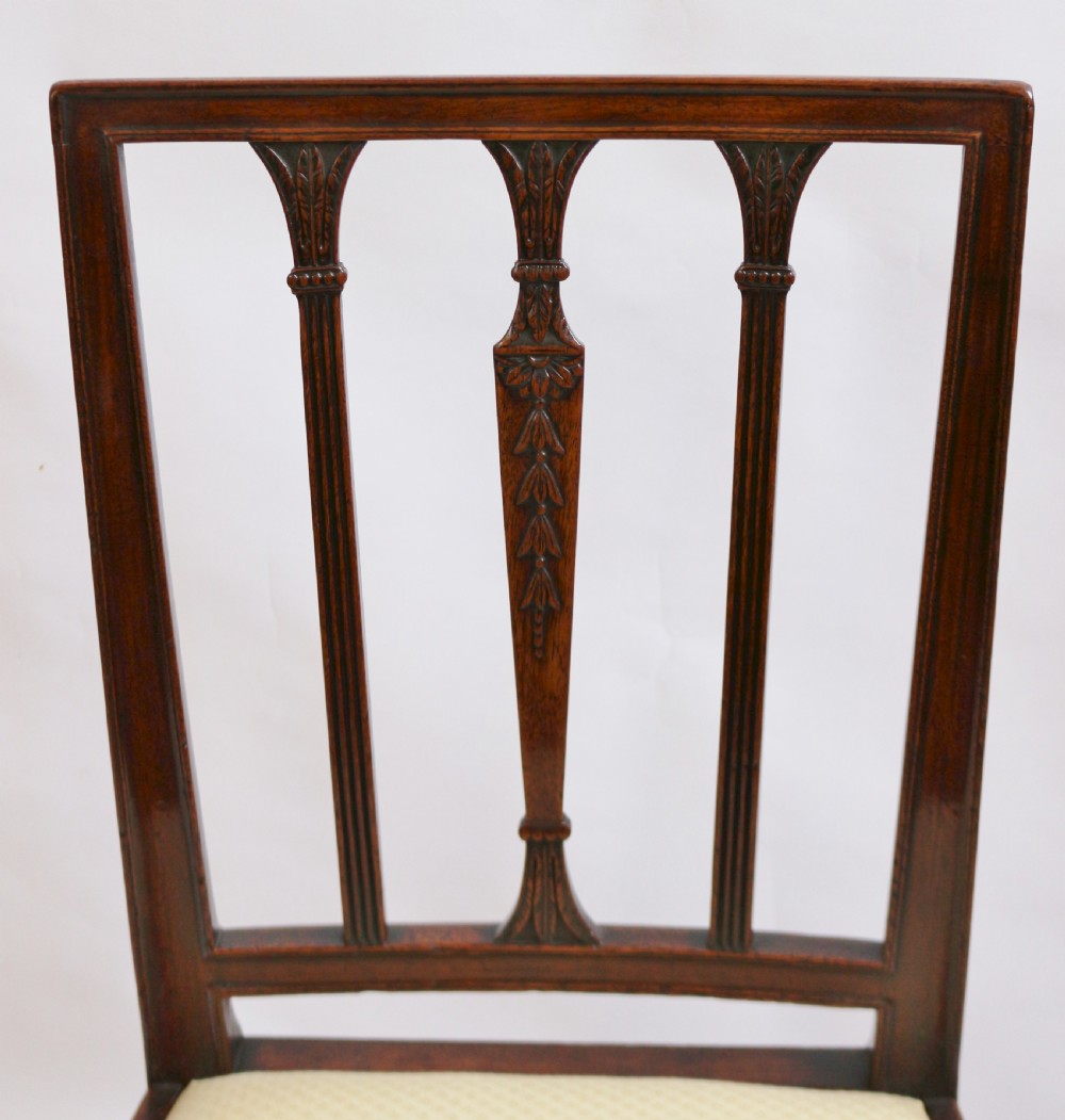 George 111 Mahogany Set of 8 'Hepplewhite' Single Chairs View VII