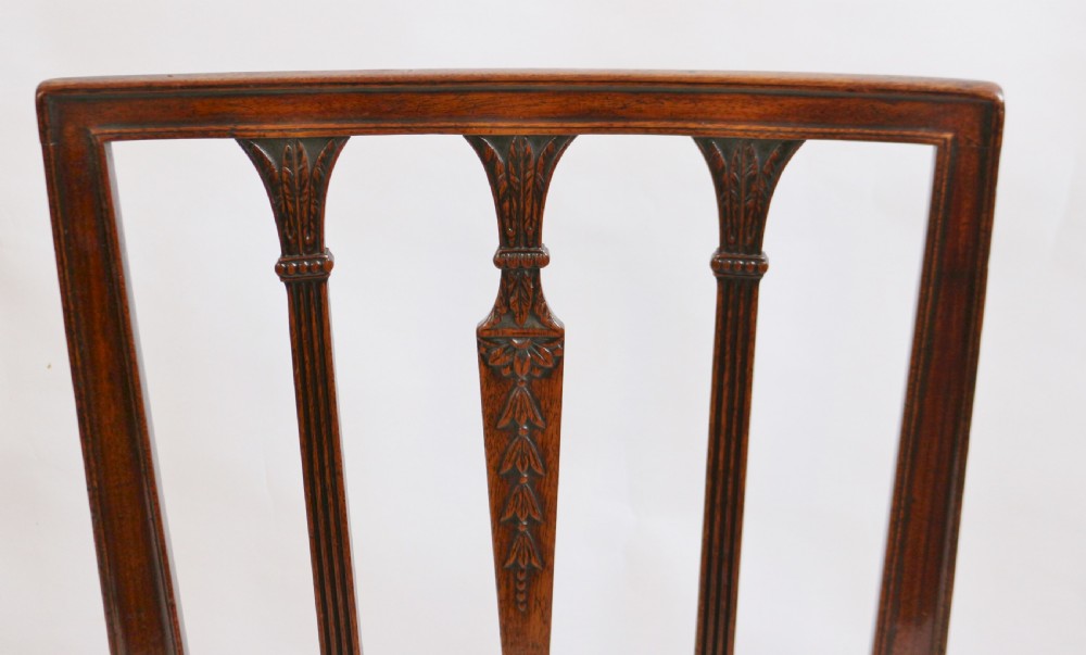 George 111 Mahogany Set of 8 'Hepplewhite' Single Chairs View VIII