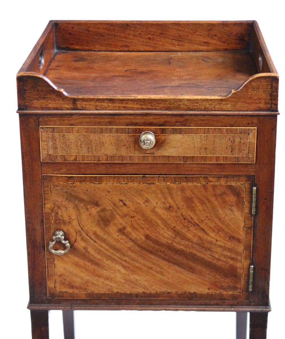 Fine George 111 Mahogany Bedside Cupboard View II