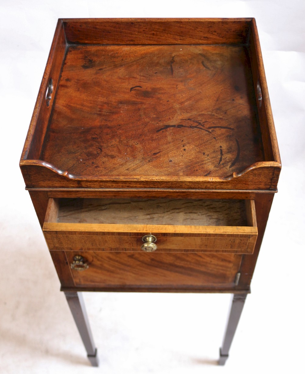 Fine George 111 Mahogany Bedside Cupboard View IV