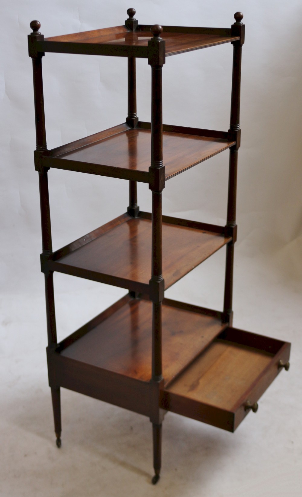 George 111 Mahogany 4 Tier Whatnot View III