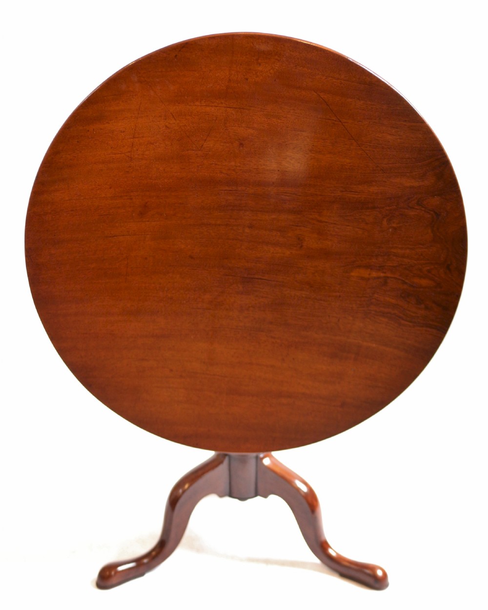 George111 Mahogany Round Tilt Top Wine Table View III