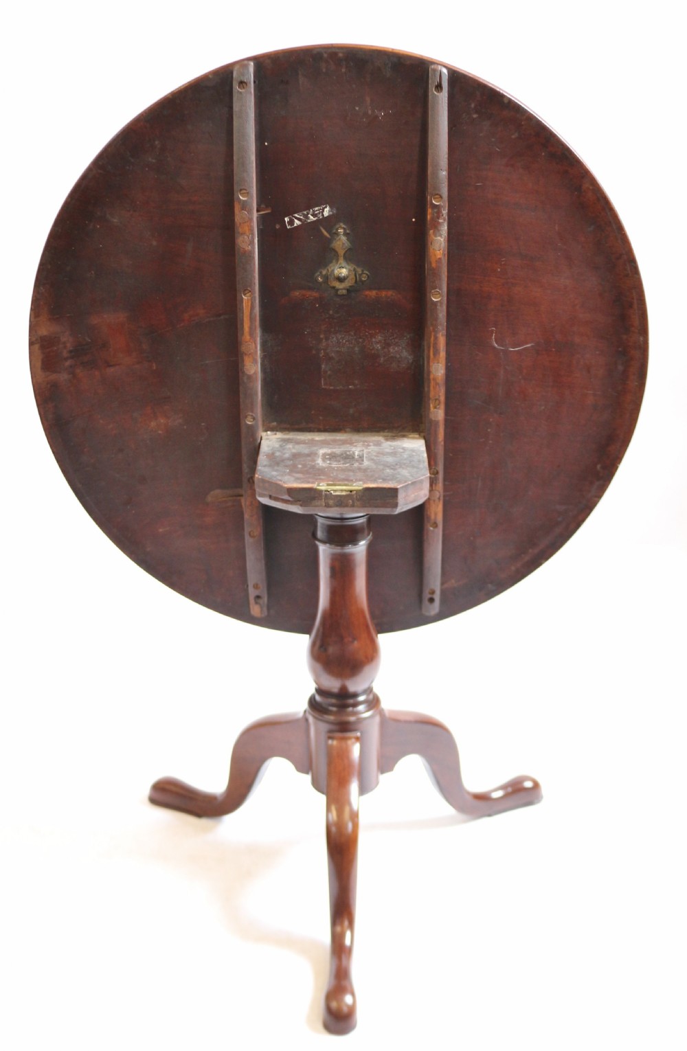 George111 Mahogany Round Tilt Top Wine Table View IV