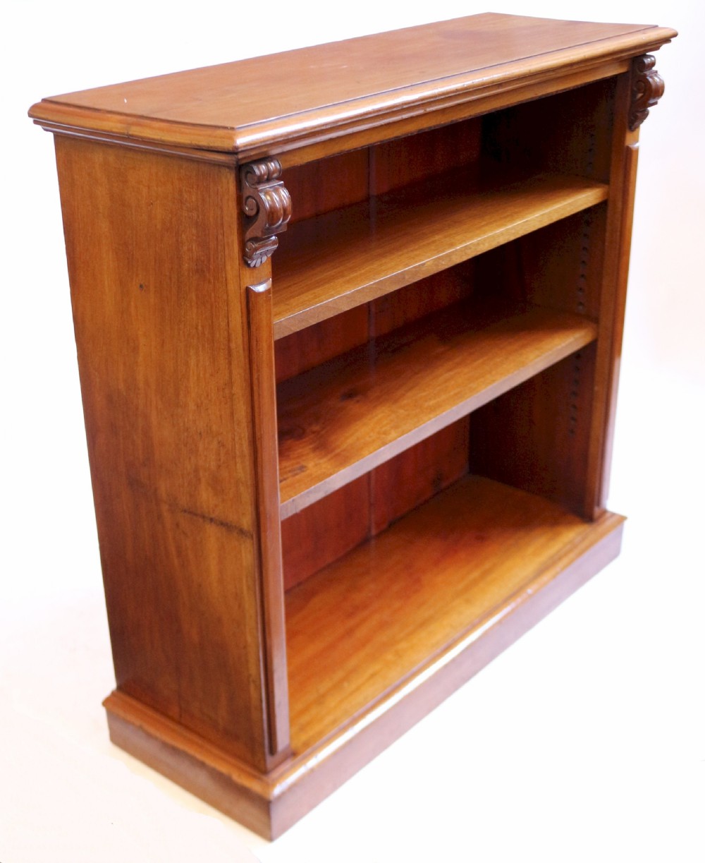 Victorian Mahogany Open Bookcase View II