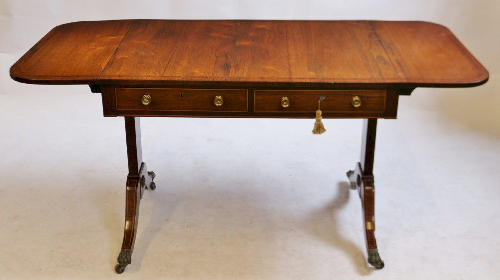 Regency Rosewood End Support Sofa Table View II