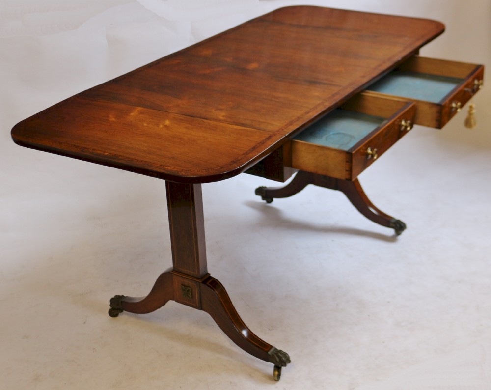 Regency Rosewood End Support Sofa Table View III