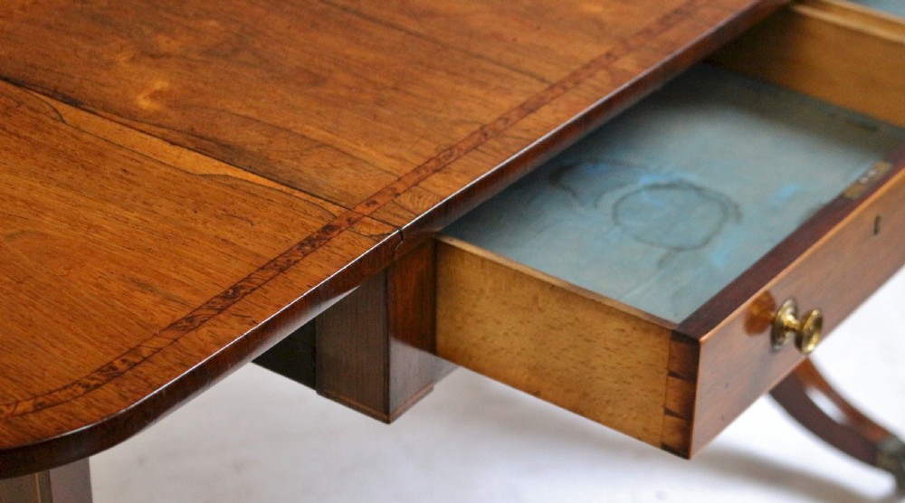 Regency Rosewood End Support Sofa Table View IV