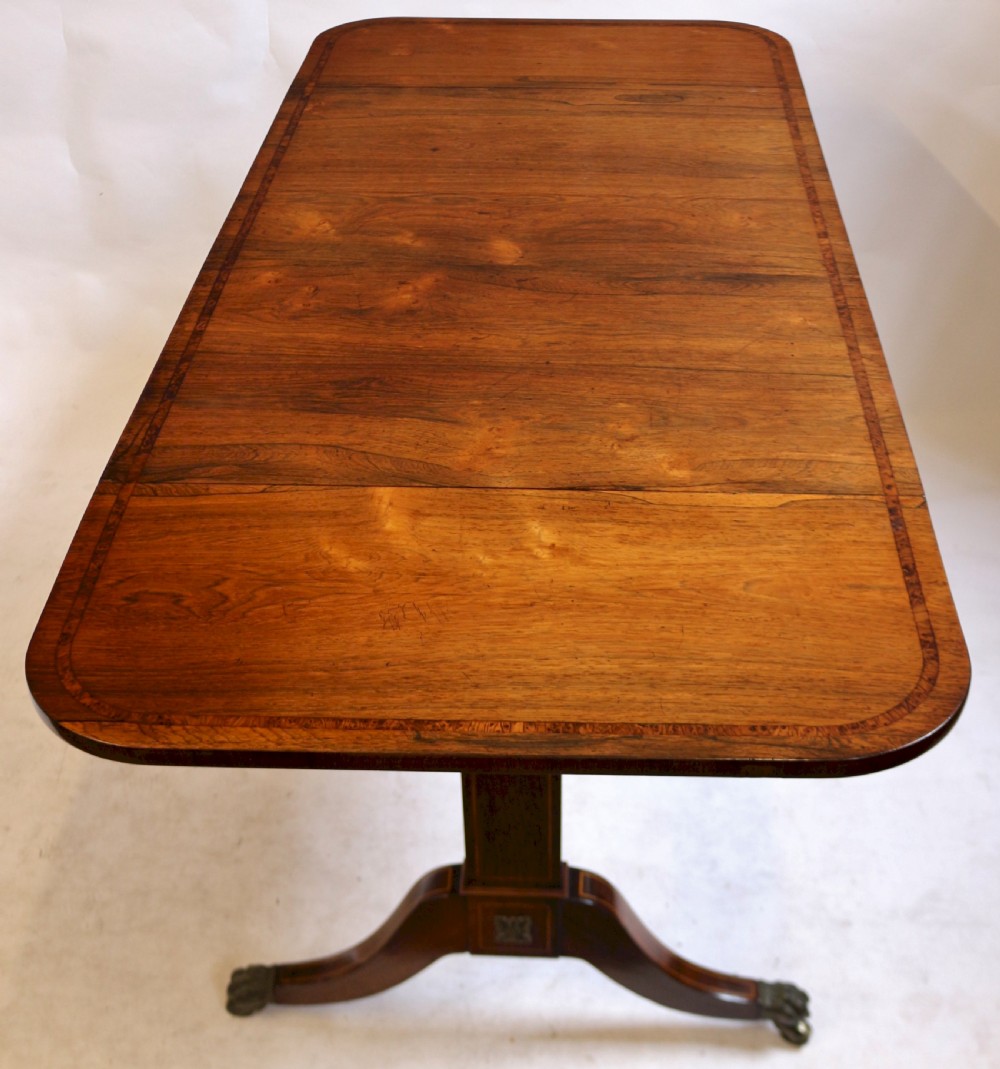 Regency Rosewood End Support Sofa Table View VIII
