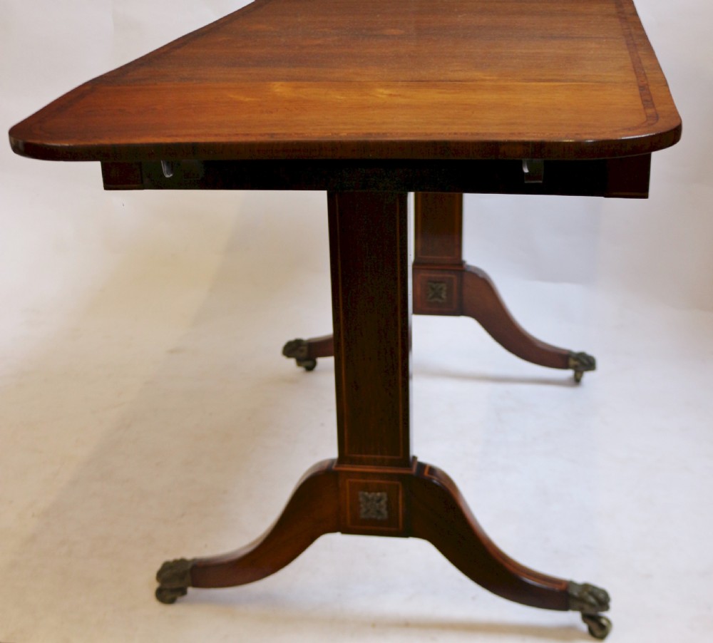 Regency Rosewood End Support Sofa Table View XI
