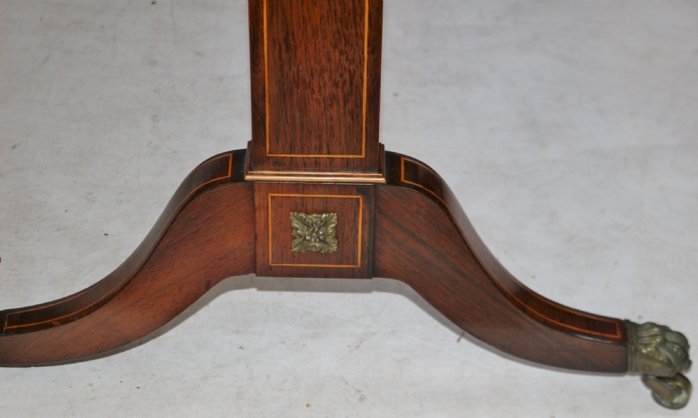 Regency Rosewood End Support Sofa Table View XIII